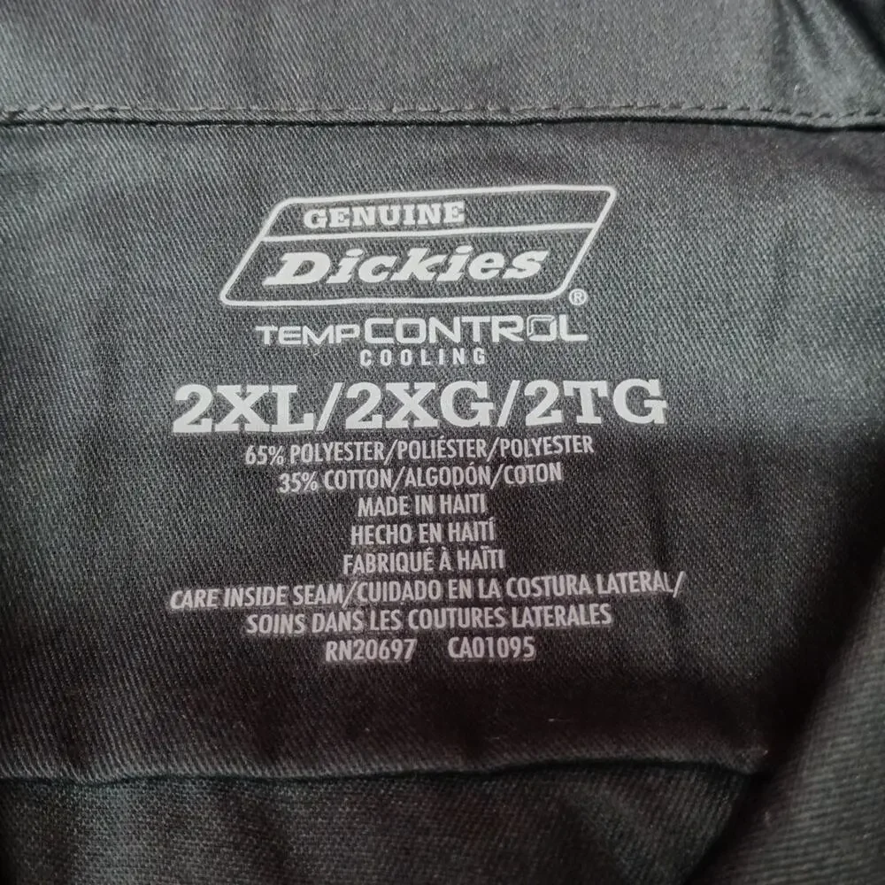 Dickies‎ Essential Work Shirt Mens Size 2XL Gray Temp Control